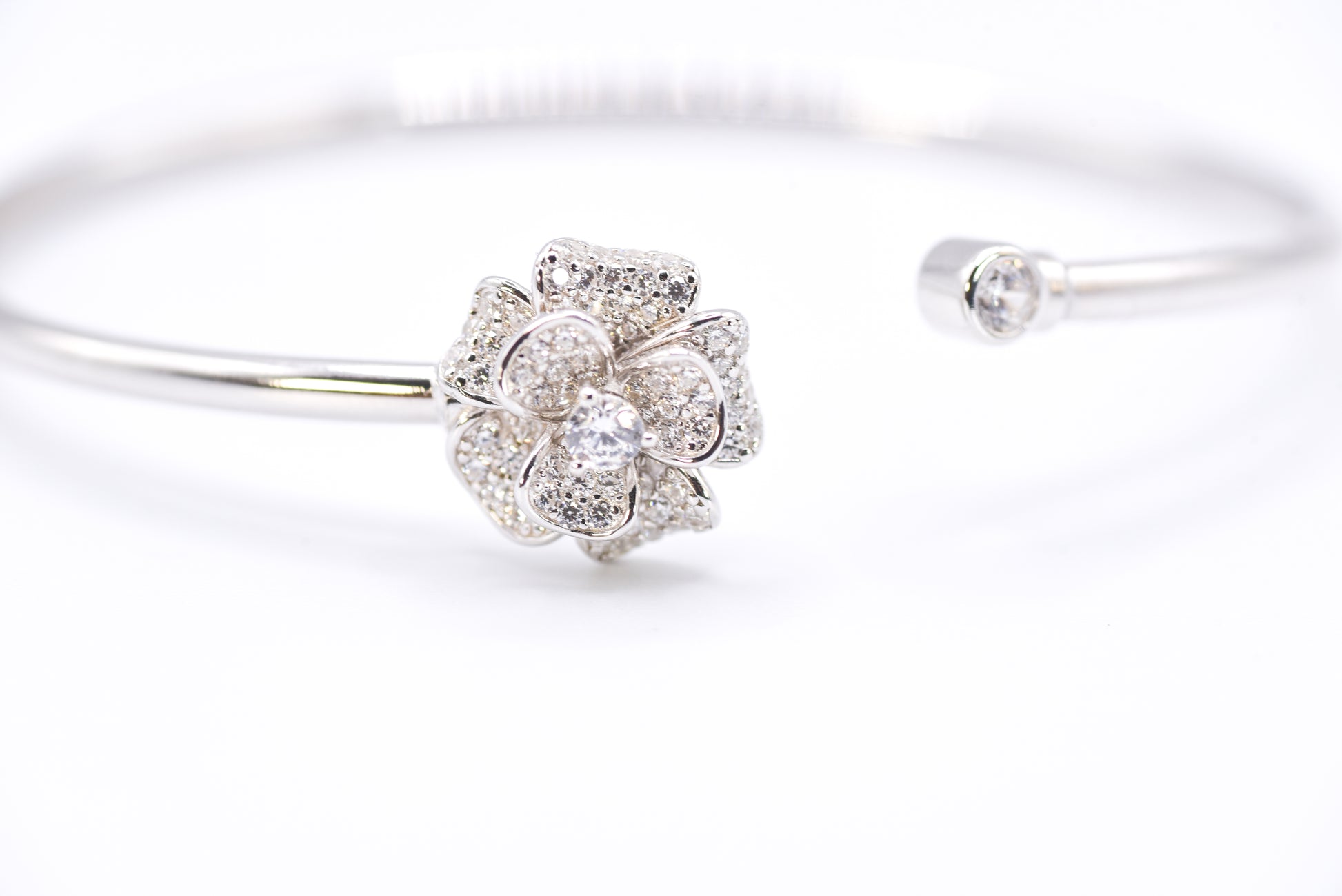 Camellia Bloom Bangle - Lunelle Atelier