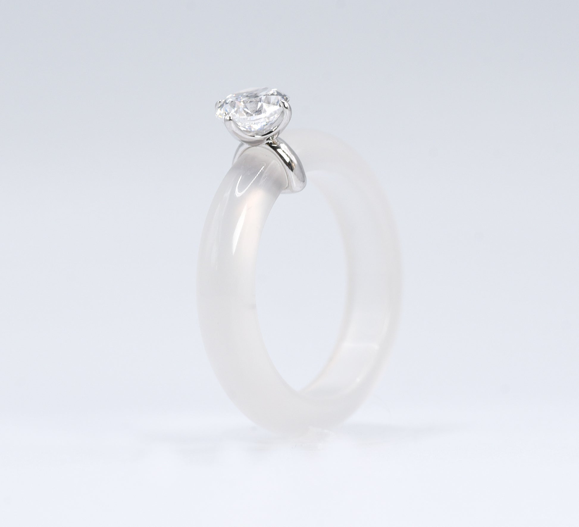 Chalcedony Aura Ring - Lunelle Atelier