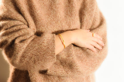 Brushed Mobius Bangle - Lunelle Atelier