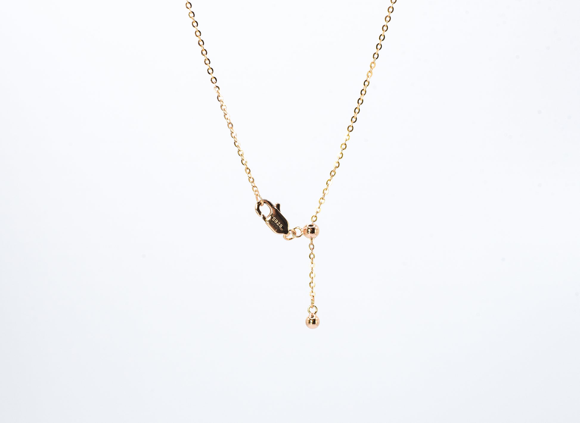 Classic Four Claw Moissanite Necklace, Champagne Gold - Lunelle Atelier