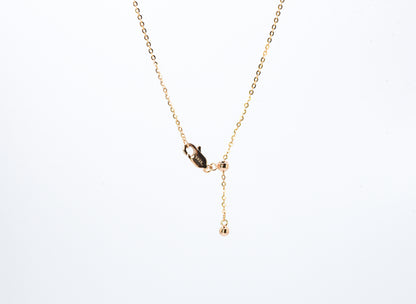 Classic Four Claw Moissanite Necklace, Champagne Gold - Lunelle Atelier