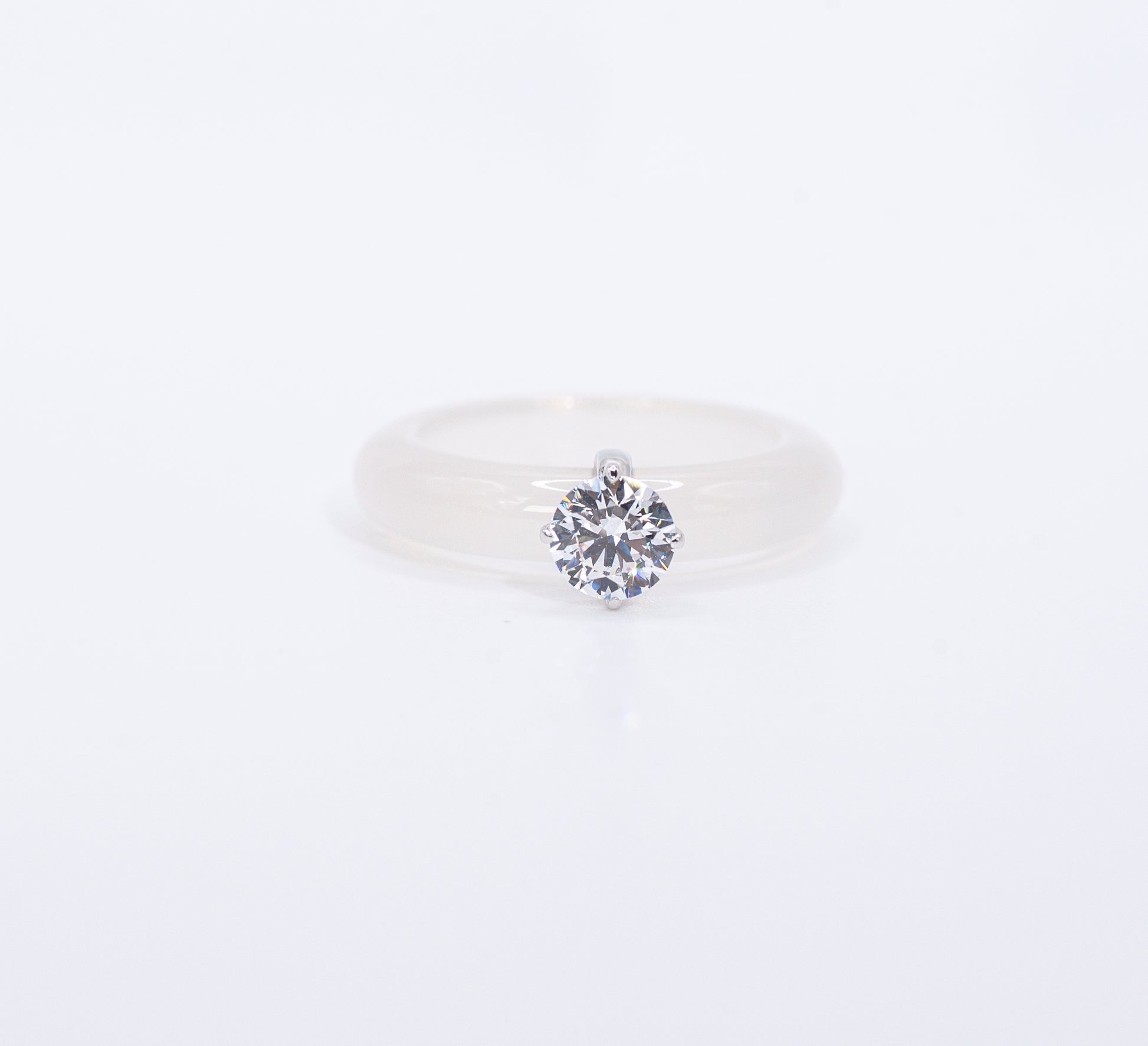 Chalcedony Aura Ring - Lunelle Atelier