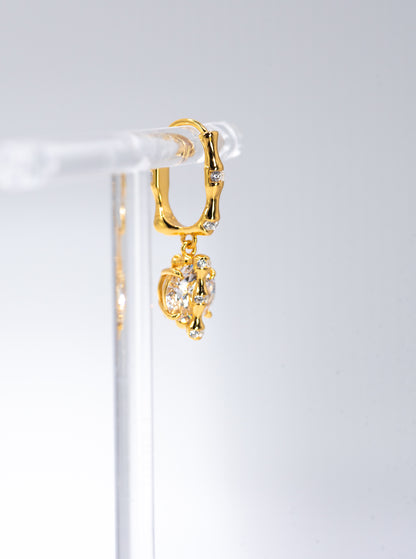 Celestine Branch Hoop Earrings - Lunelle Atelier