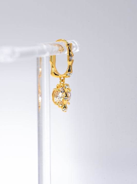 Celestine Branch Hoop Earrings - Lunelle Atelier