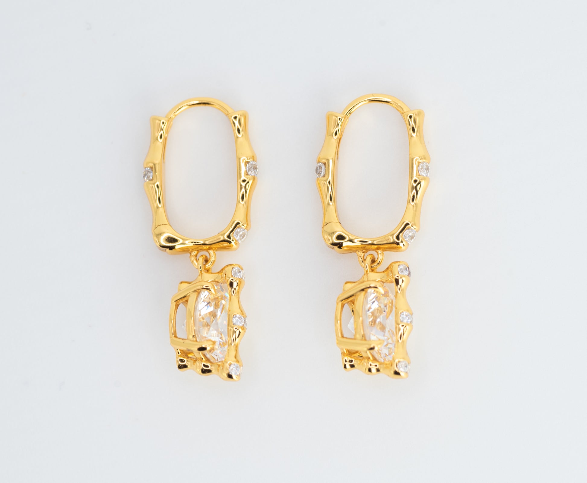 Celestine Branch Hoop Earrings - Lunelle Atelier
