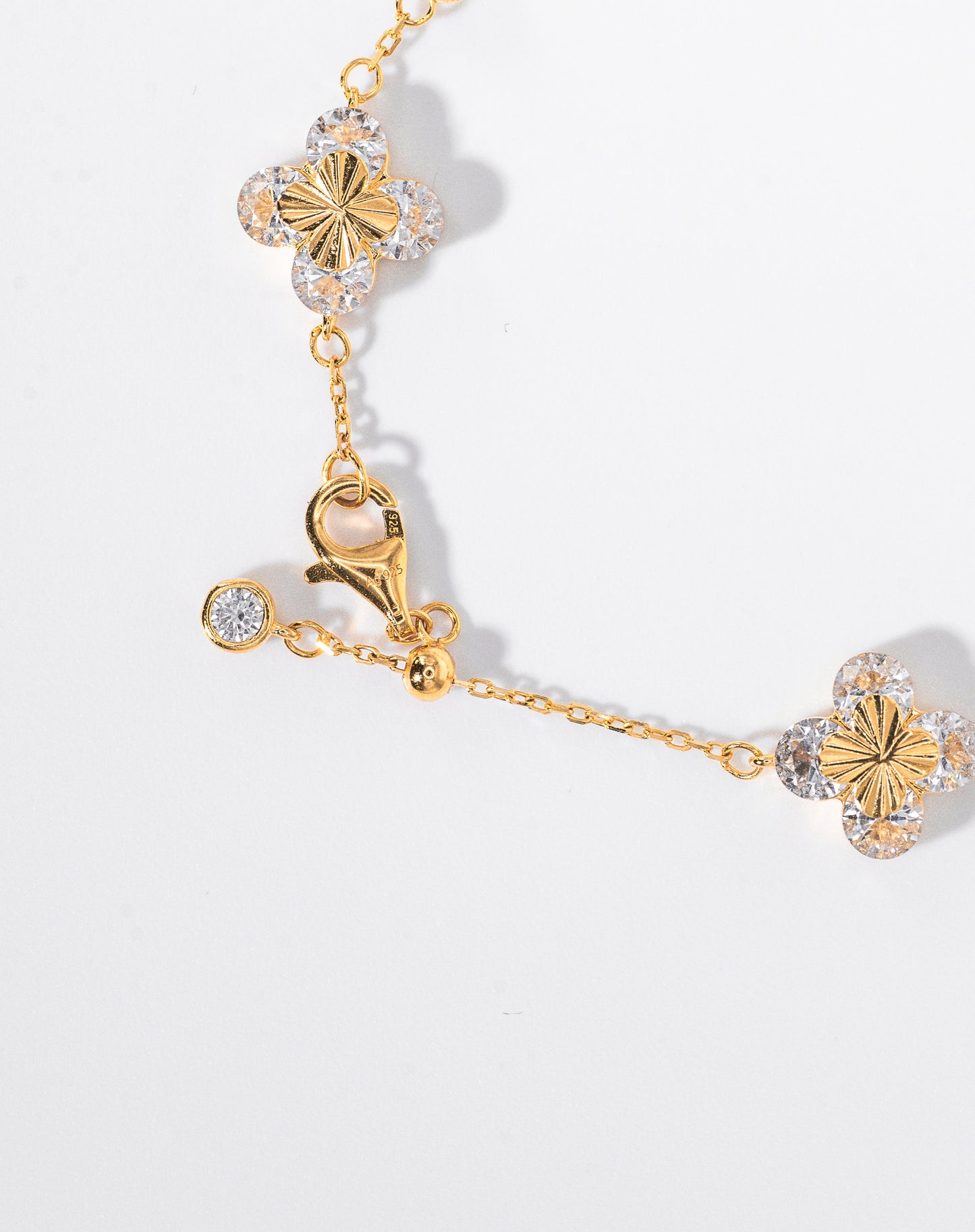 Clover Spark Bracelet, Yellow Gold - Lunelle Atelier