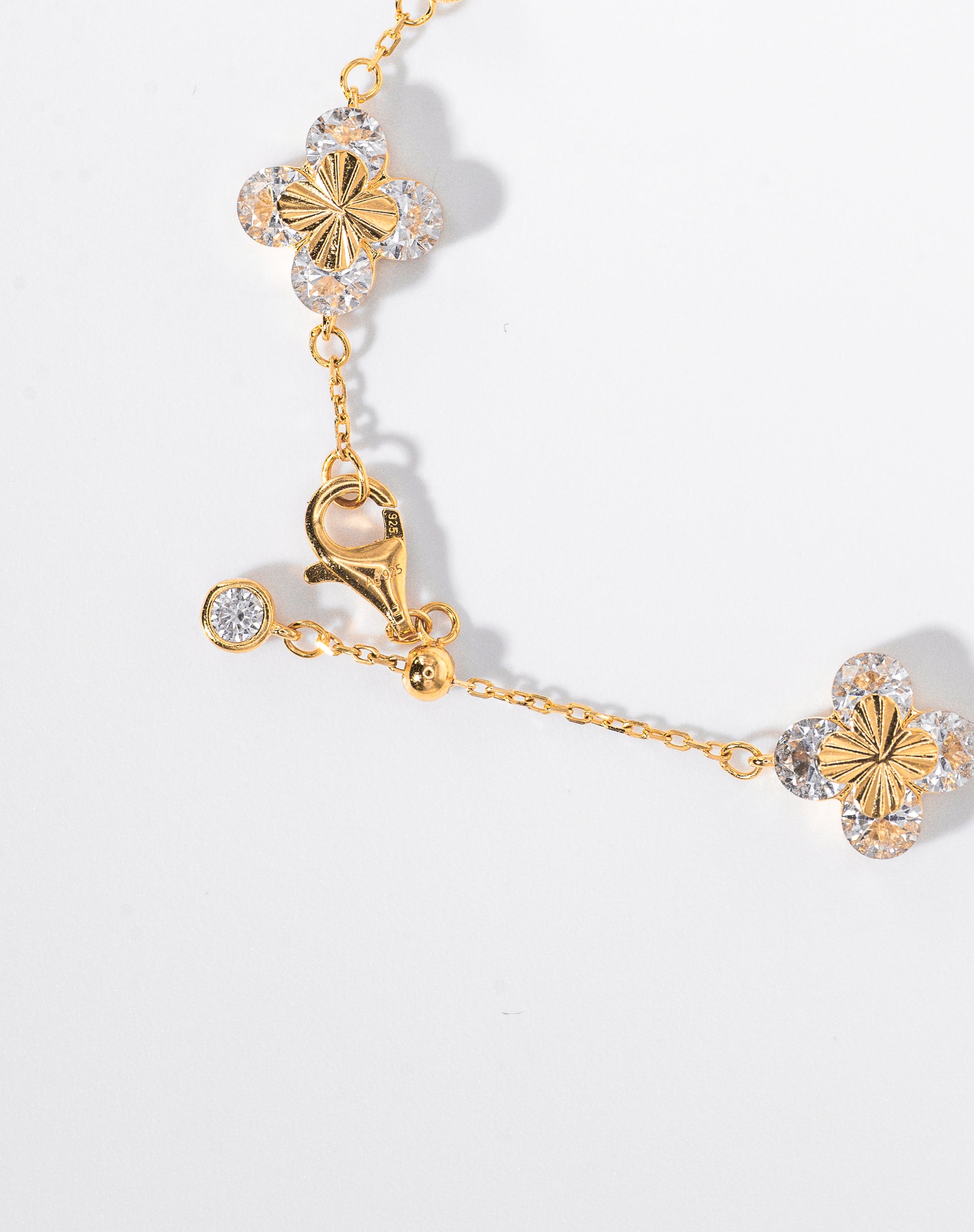 Clover Spark Bracelet, Yellow Gold - Lunelle Atelier