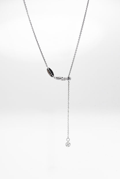 Necklace with a pendant on a white background