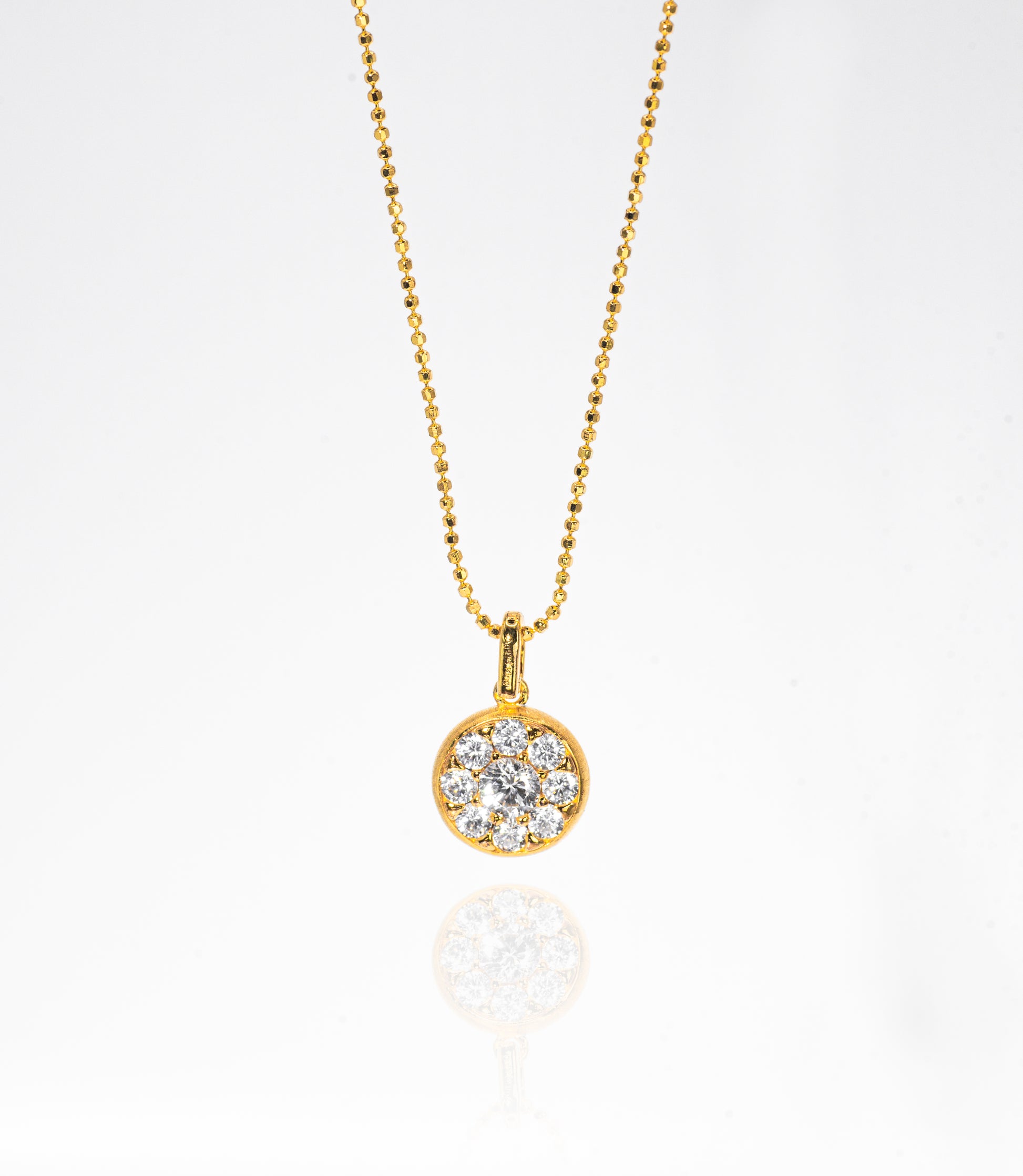 Little Solé Reversible Necklace, Yellow Gold - Lunelle Atelier