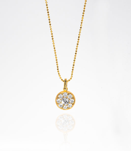 Little Solé Reversible Necklace, Yellow Gold - Lunelle Atelier