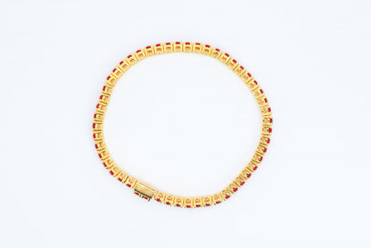 Ruby Aura | Corundum Tennis Bracelet - Lunelle Atelier