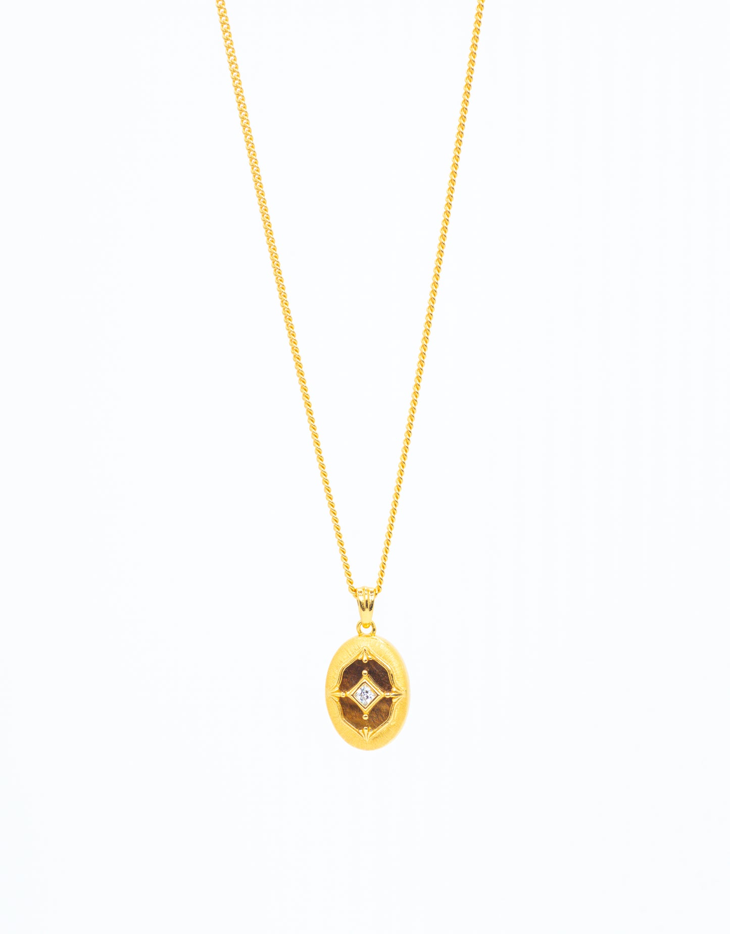 Tiger's Eye Gilded Guardian Bracelet | 18K Gold Plated Sterling Silver - Lunelle Atelier