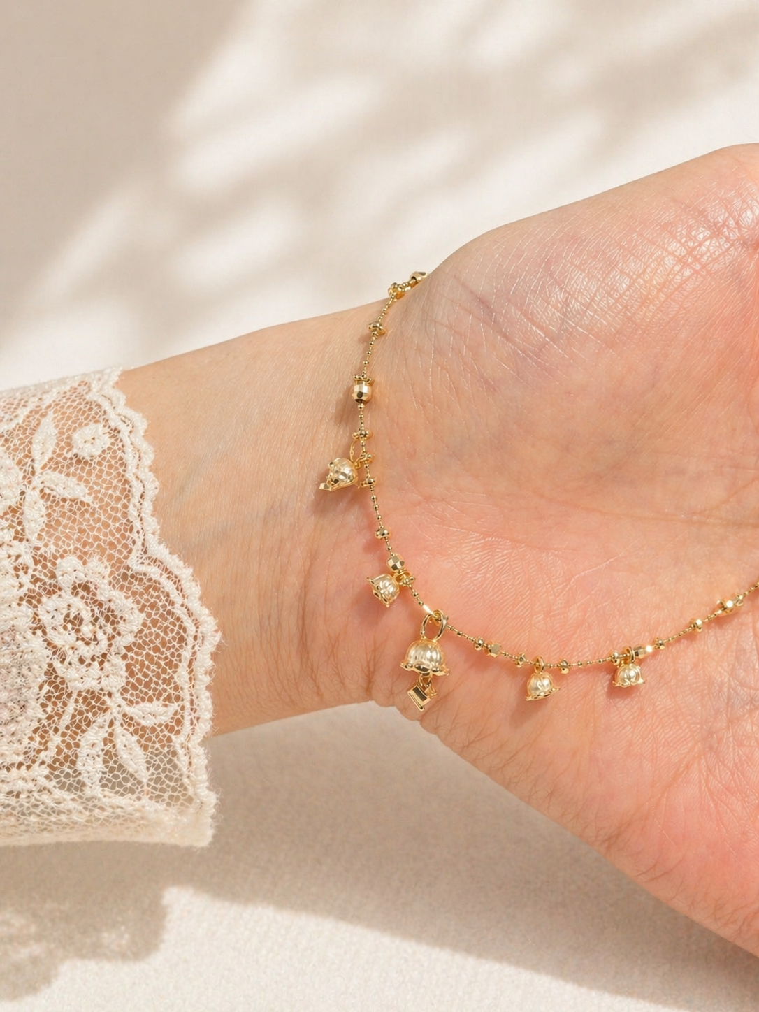 Lily of Light Charm Bracelet - Lunelle Atelier