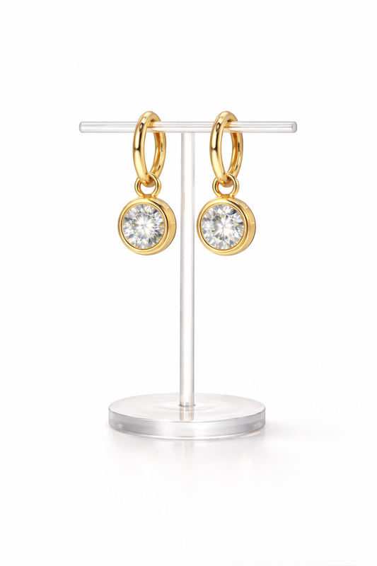 Single Bubble Ear Huggies | 18K Gold Plated Sterling Silver - Lunelle Atelier