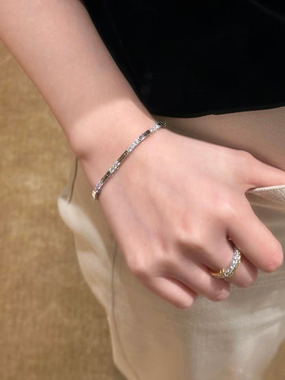 Modern Bar Tennis Bracelet