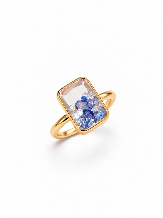 Confetti Shaker Gemstone Ring