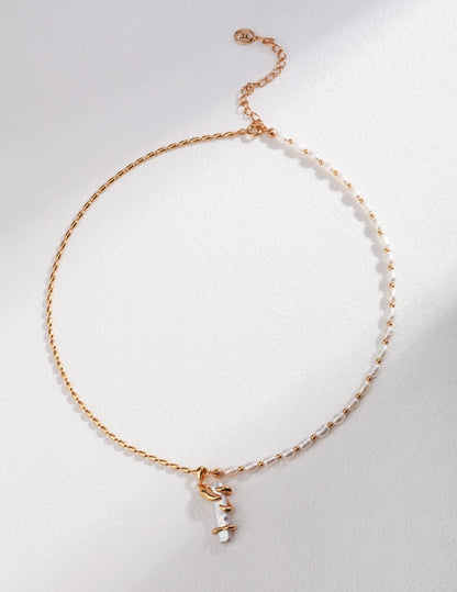 Fluid Wrap Baroque Freshwater Pearl Necklace