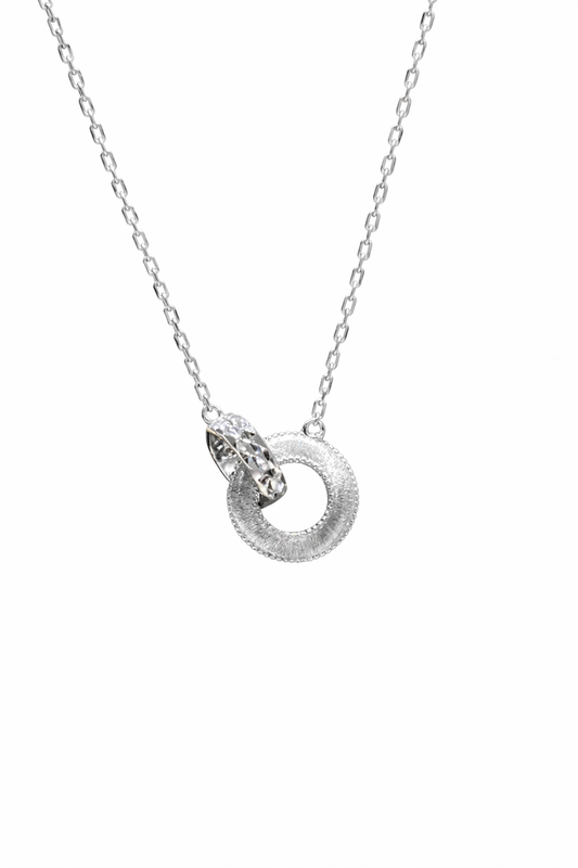 Dual Orbit Necklace | Sterling Silver - Lunelle Atelier