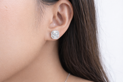 Baguette Bloom Earrings | Sterling Silver - Lunelle Atelier