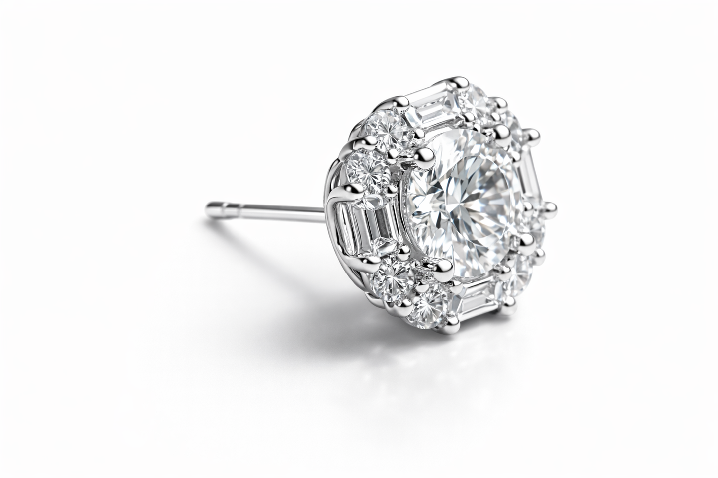 Baguette Bloom Earrings | Sterling Silver - Lunelle Atelier
