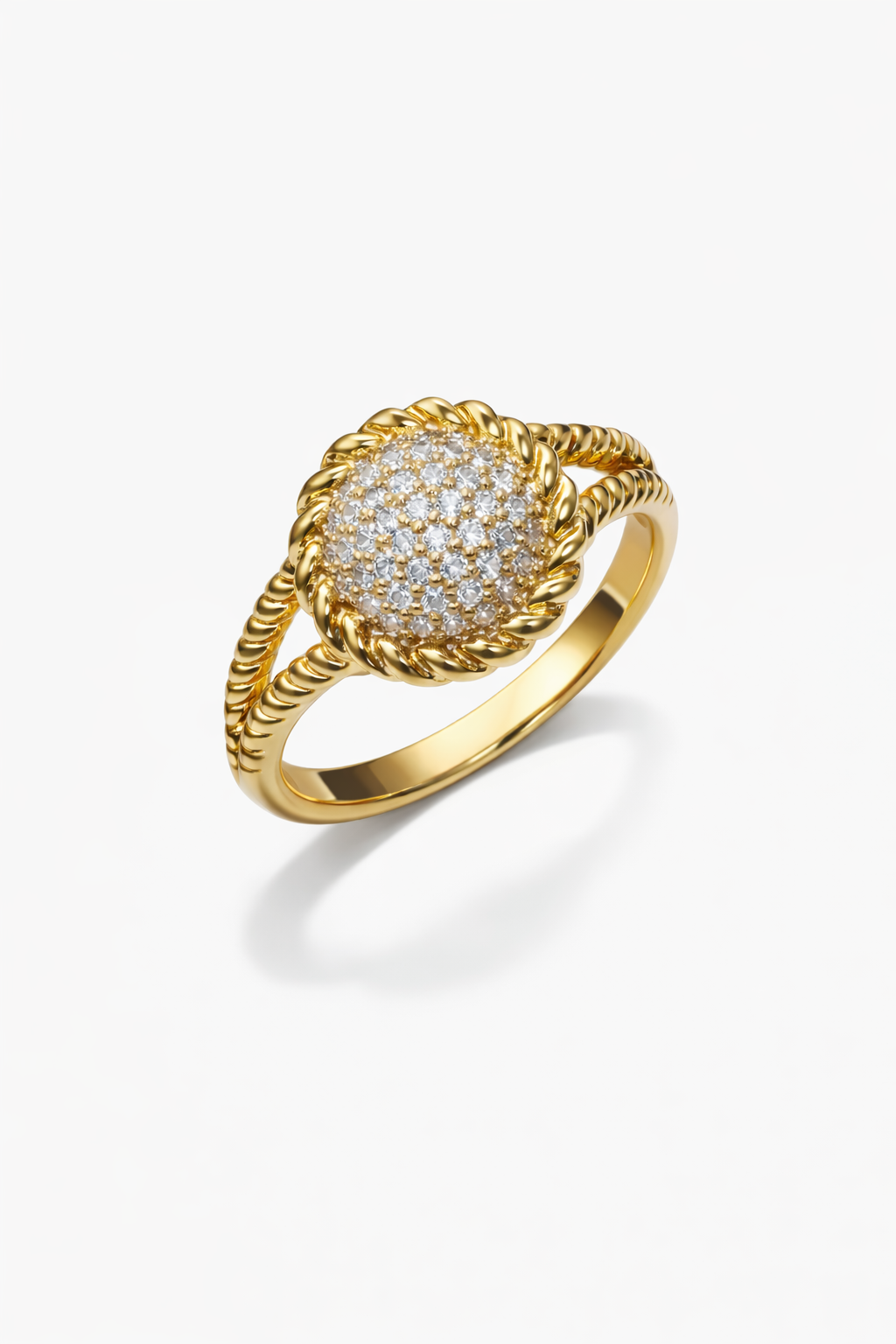 Vintage Gilded Sunflower Ring | 18K Gold over Sterling Silver - Lunelle Atelier