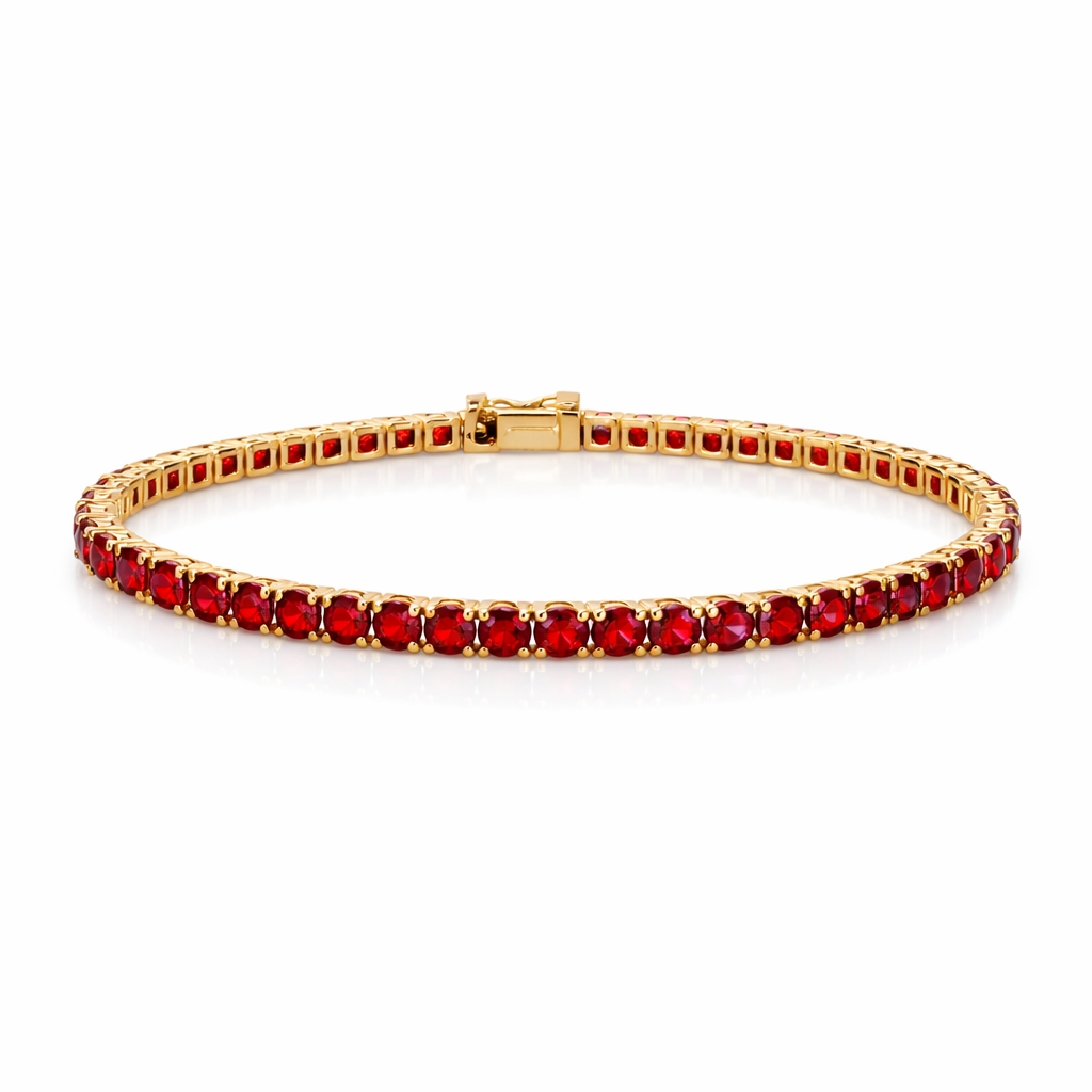 Ruby Aura | Corundum Tennis Bracelet - Lunelle Atelier