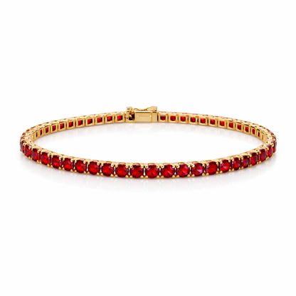 Ruby Aura | Corundum Tennis Bracelet - Lunelle Atelier