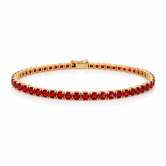 Ruby Aura | Corundum Tennis Bracelet - Lunelle Atelier
