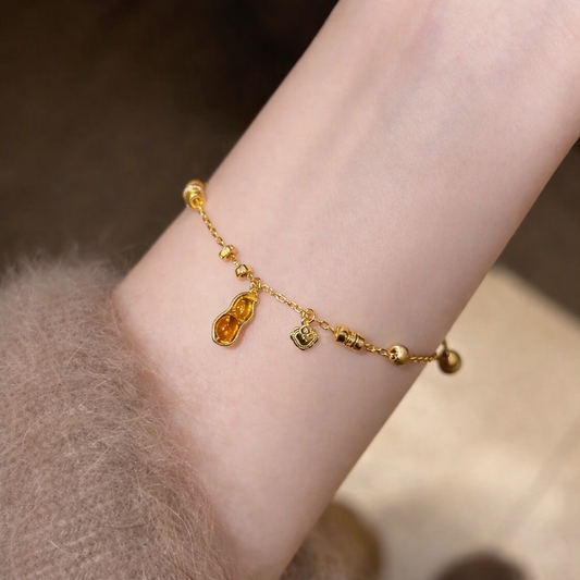 Lucky Peanut Charm Bracelet - Lunelle Atelier