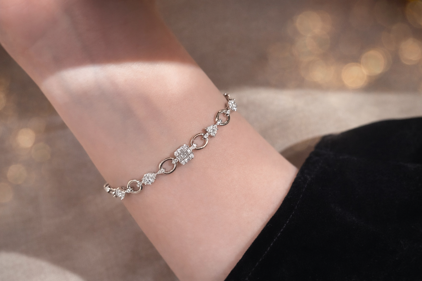 Halo Geometry Bracelet - Lunelle Atelier