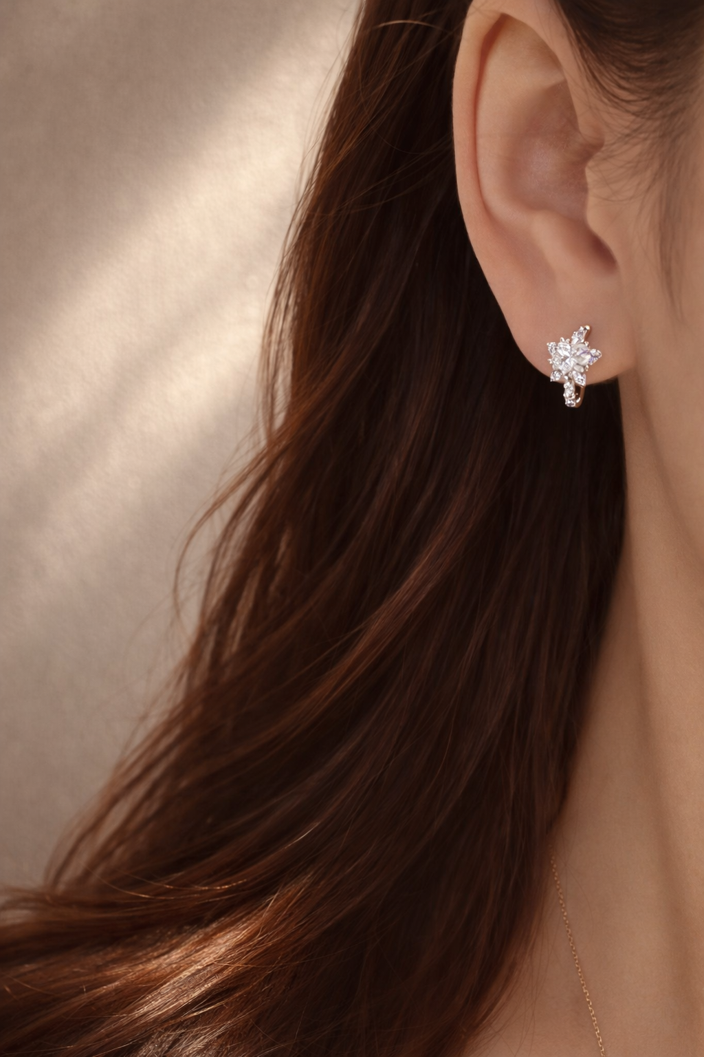 Stella Wish Moissanite Ear Huggies - Lunelle Atelier