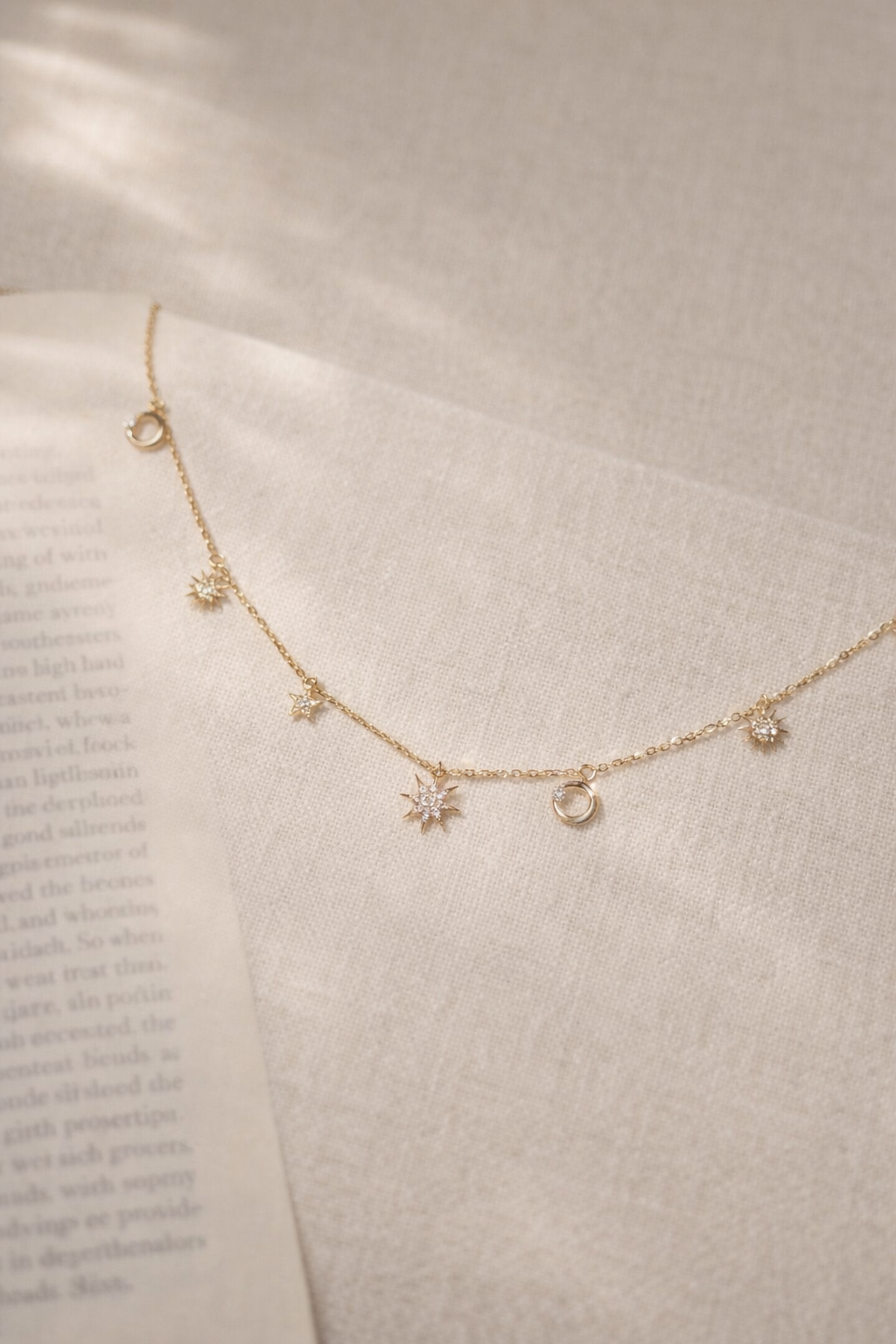 Celestial Drizzle Moissanite Necklace - Lunelle Atelier
