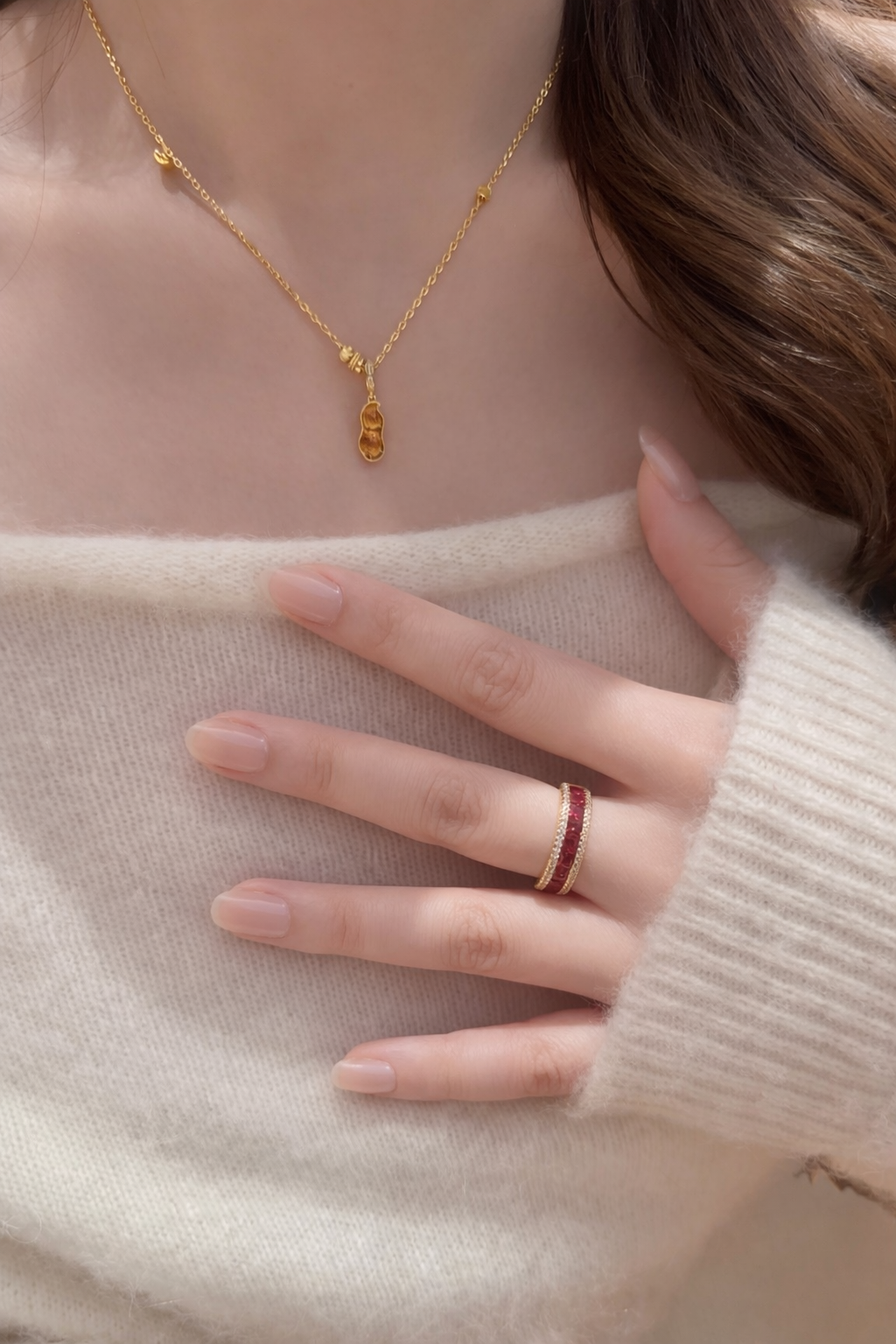 Lucky Peanut Necklace - Lunelle Atelier