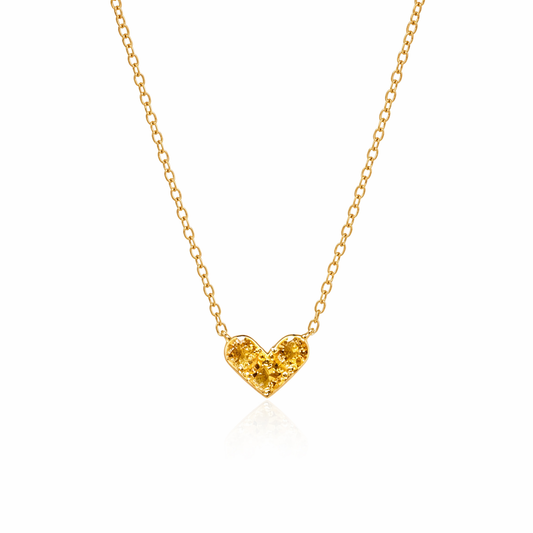Citrus Kiss Heart Necklace - Lunelle Atelier