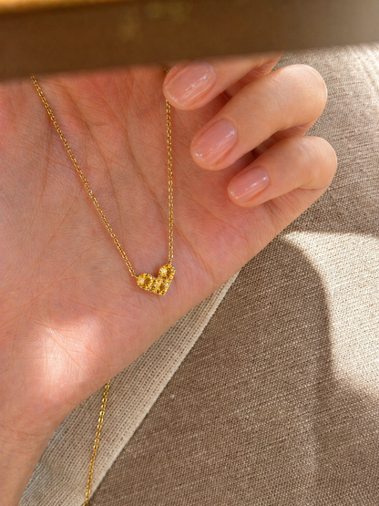 Citrus Kiss Heart Necklace - Lunelle Atelier