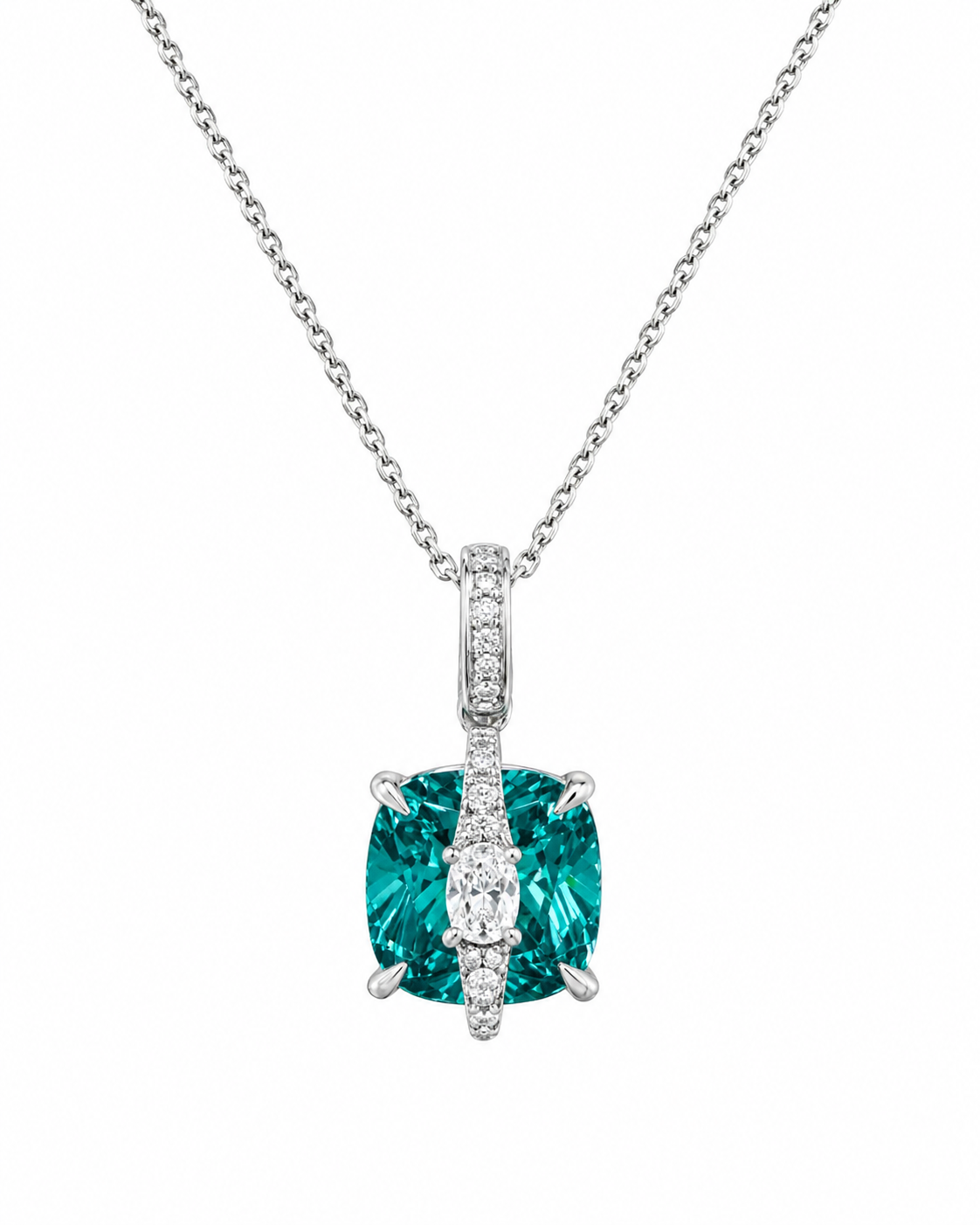 Malta Blue Overlay Pendant Necklace - Lunelle Atelier