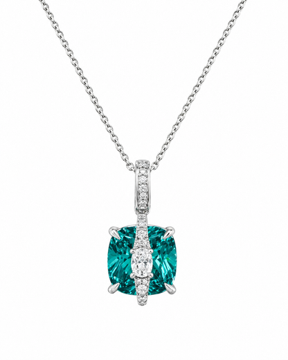 Malta Blue Overlay Pendant Necklace - Lunelle Atelier