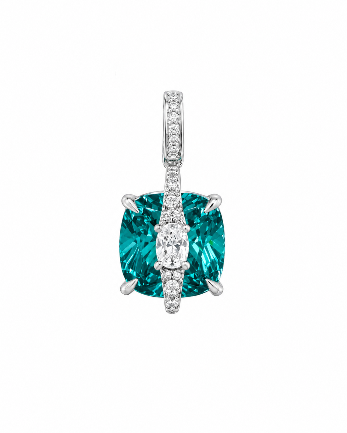 Malta Blue Overlay Pendant Necklace - Lunelle Atelier