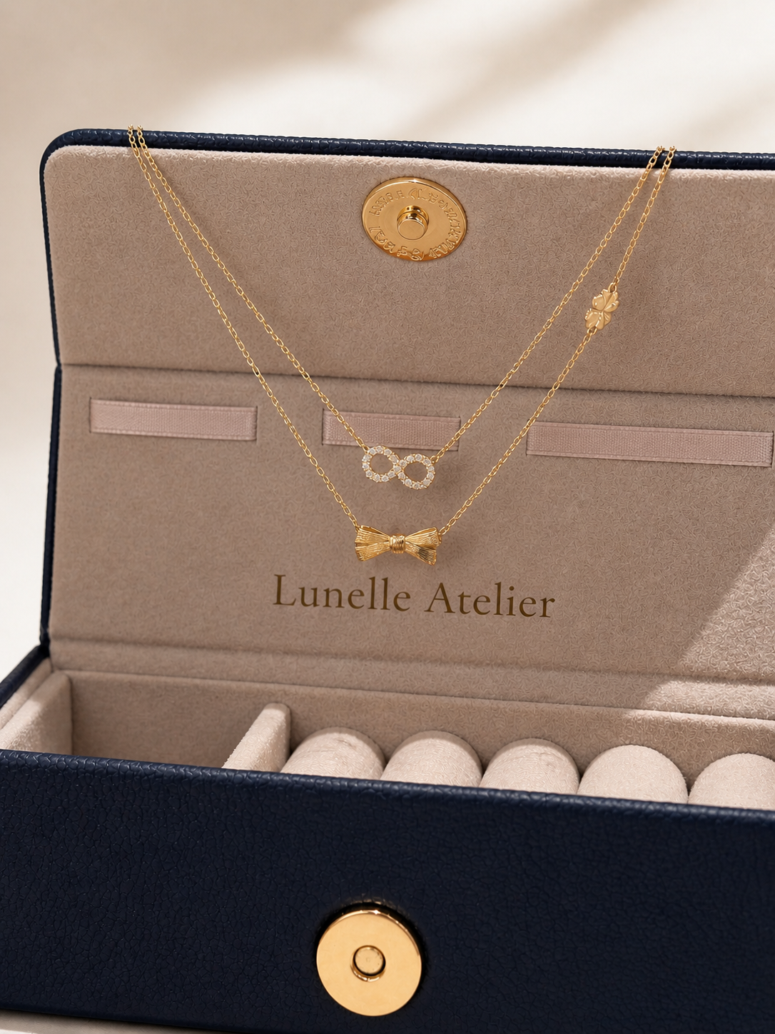 Infinity Grace Layered Necklace - Lunelle Atelier