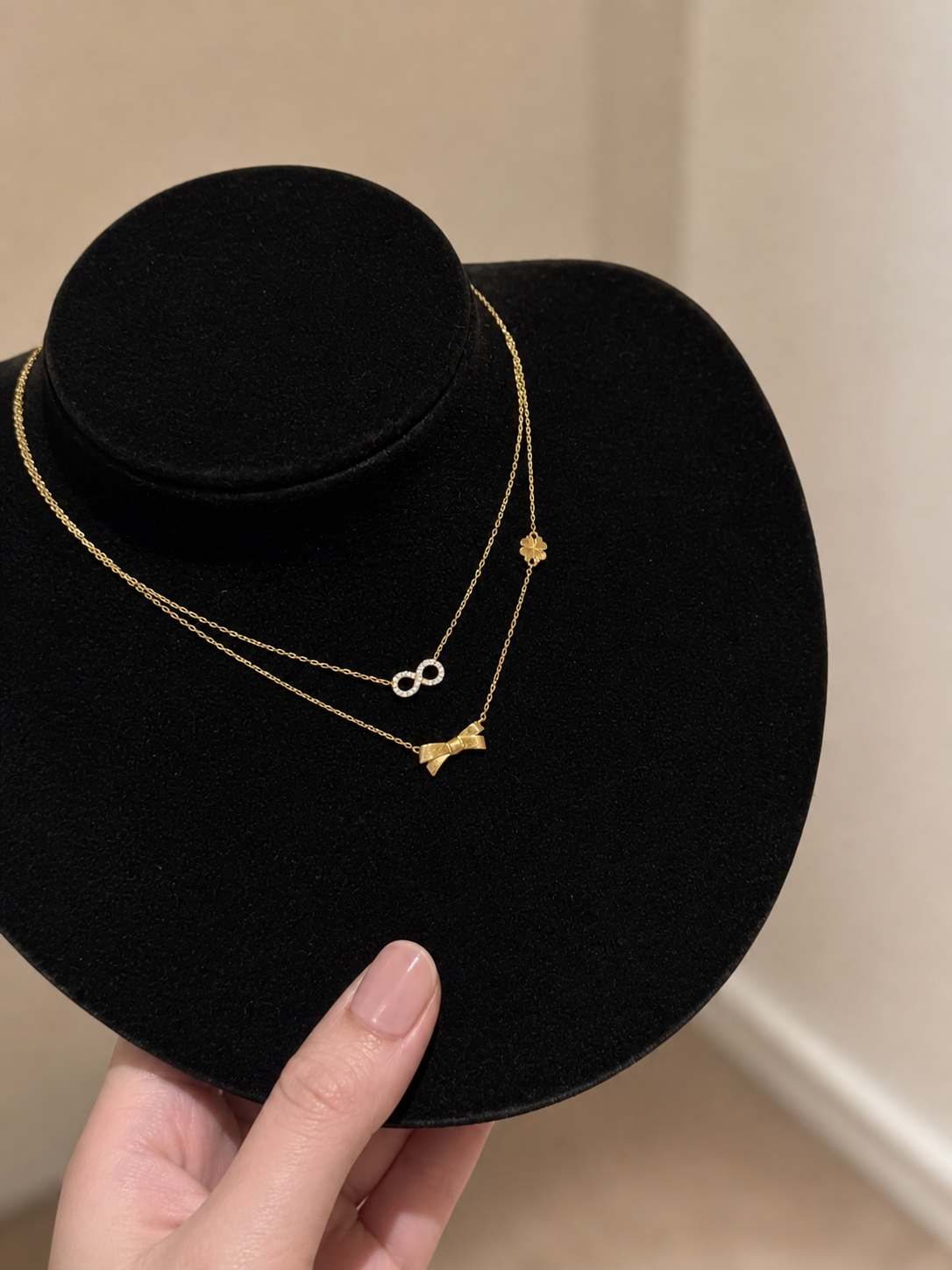 Infinity Grace Layered Necklace - Lunelle Atelier