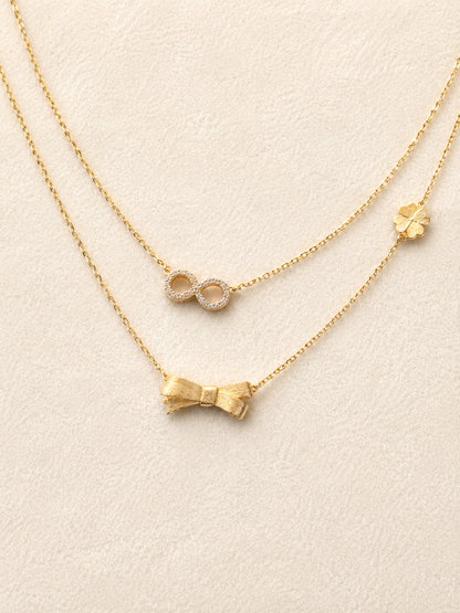 Infinity Grace Layered Necklace - Lunelle Atelier
