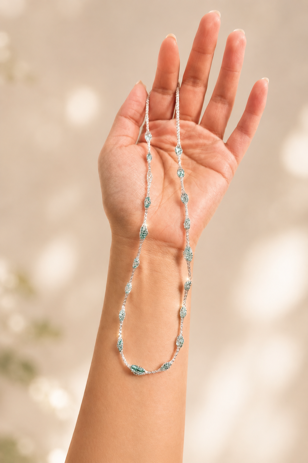 Veil of Light Necklace | Sterling Silver - Lunelle Atelier