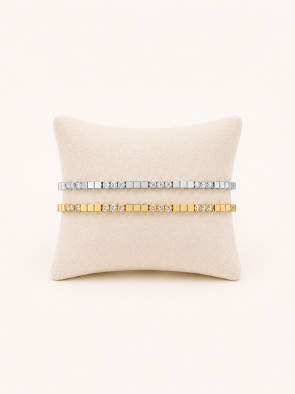 Modern Bar Tennis Bracelet