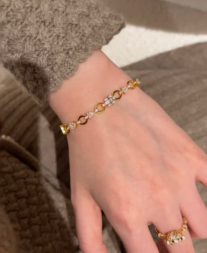 Halo Geometry Bracelet - Lunelle Atelier