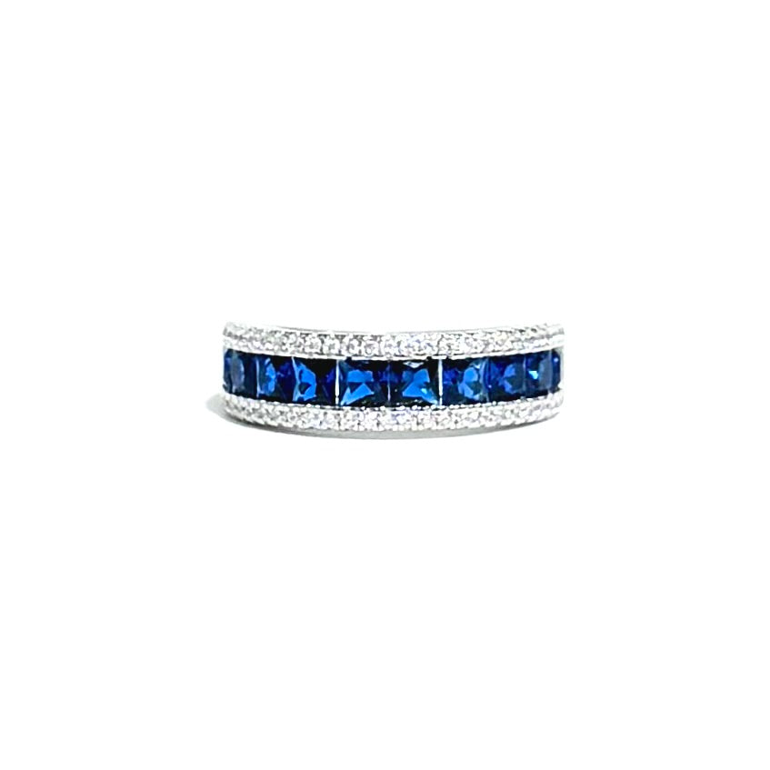 Midnight Riva Lab-Grown Sapphire Band - Lunelle Atelier