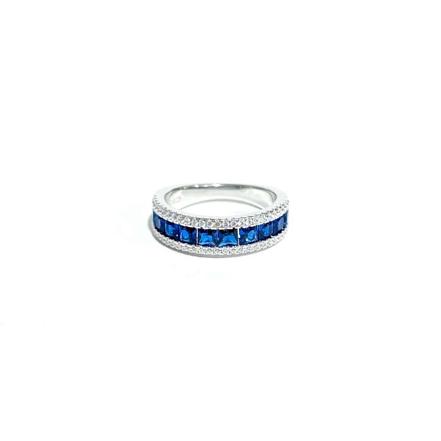 Midnight Riva Lab-Grown Sapphire Band - Lunelle Atelier