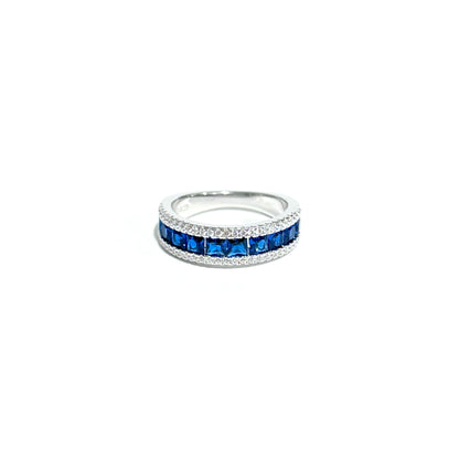 Midnight Riva Lab-Grown Sapphire Band - Lunelle Atelier