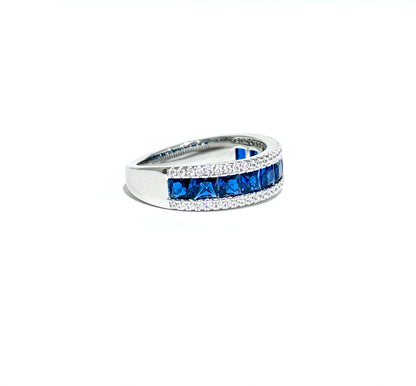Midnight Riva Lab-Grown Sapphire Band - Lunelle Atelier
