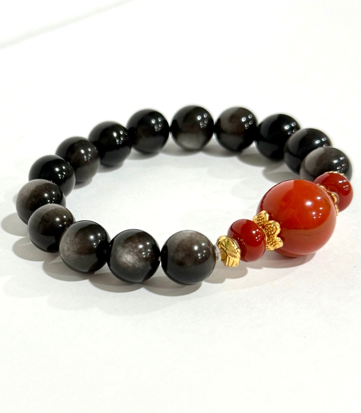 Ember Obsidian Bracelet - Lunelle Atelier