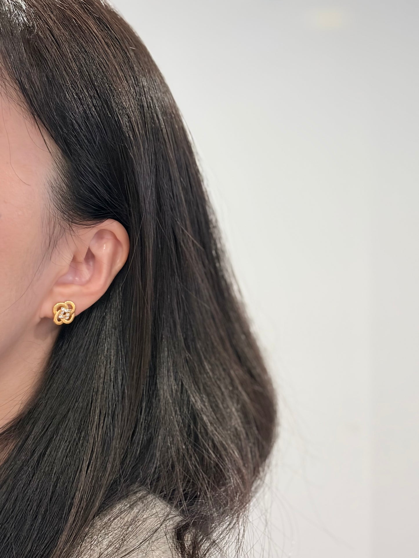 Knot of Blessings Stud Earrings - Lunelle Atelier